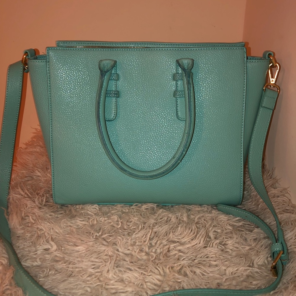 Aqua handbag